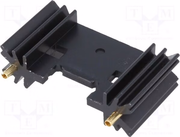 1 radiatore: stampato, larghezza: 45 mm, lunghezza: 25,4 mm, colore nero, modello TO3P, altezza: 12,7 mm, codice SK409/25,4/STC