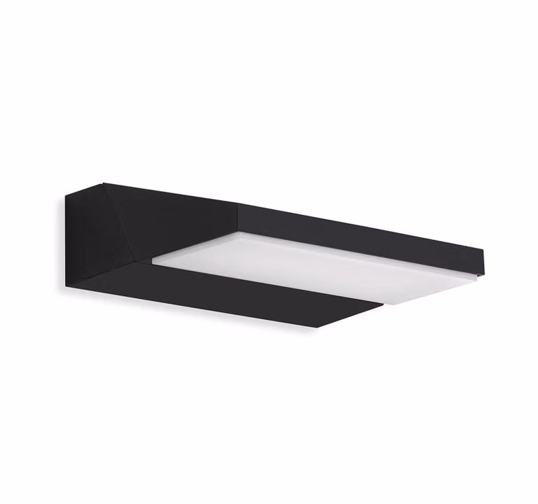 Lampada da esterno a LED orientabile IP44 4000K 10W nera metallo-plastica Telefunken