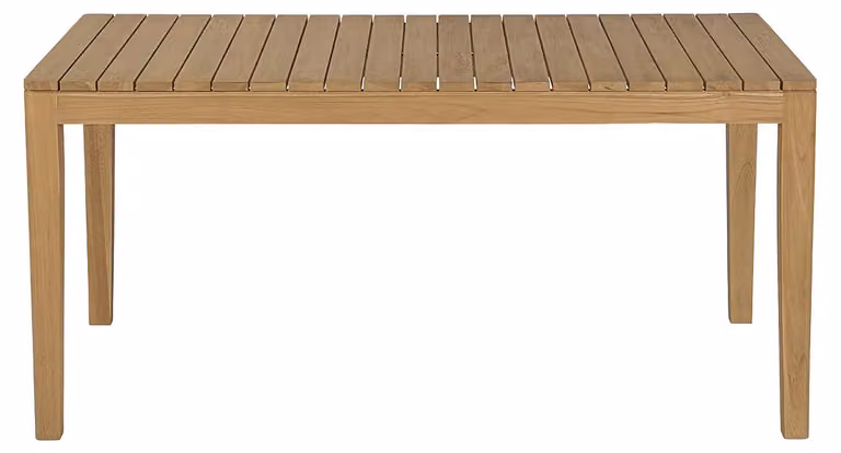 Miliboo - Tavolo da giardino rettangolare in legno di teak massello, lunghezza 160 cm, modello UBUD