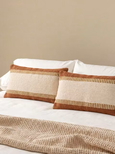 Rail set di 2 cuscini terracotta - Kenay Home