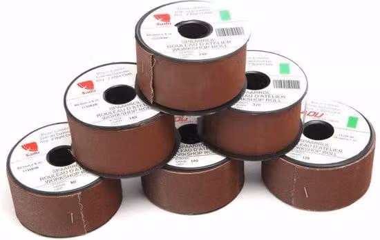 Carta abrasiva di 50 mm di larghezza e 5 metri di lunghezza