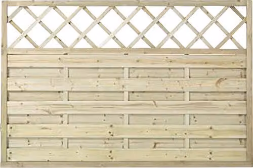 Elemento principale recinzione PLUS Bergen con griglia rampicante 180 x 120 cm impregnato in autoclave