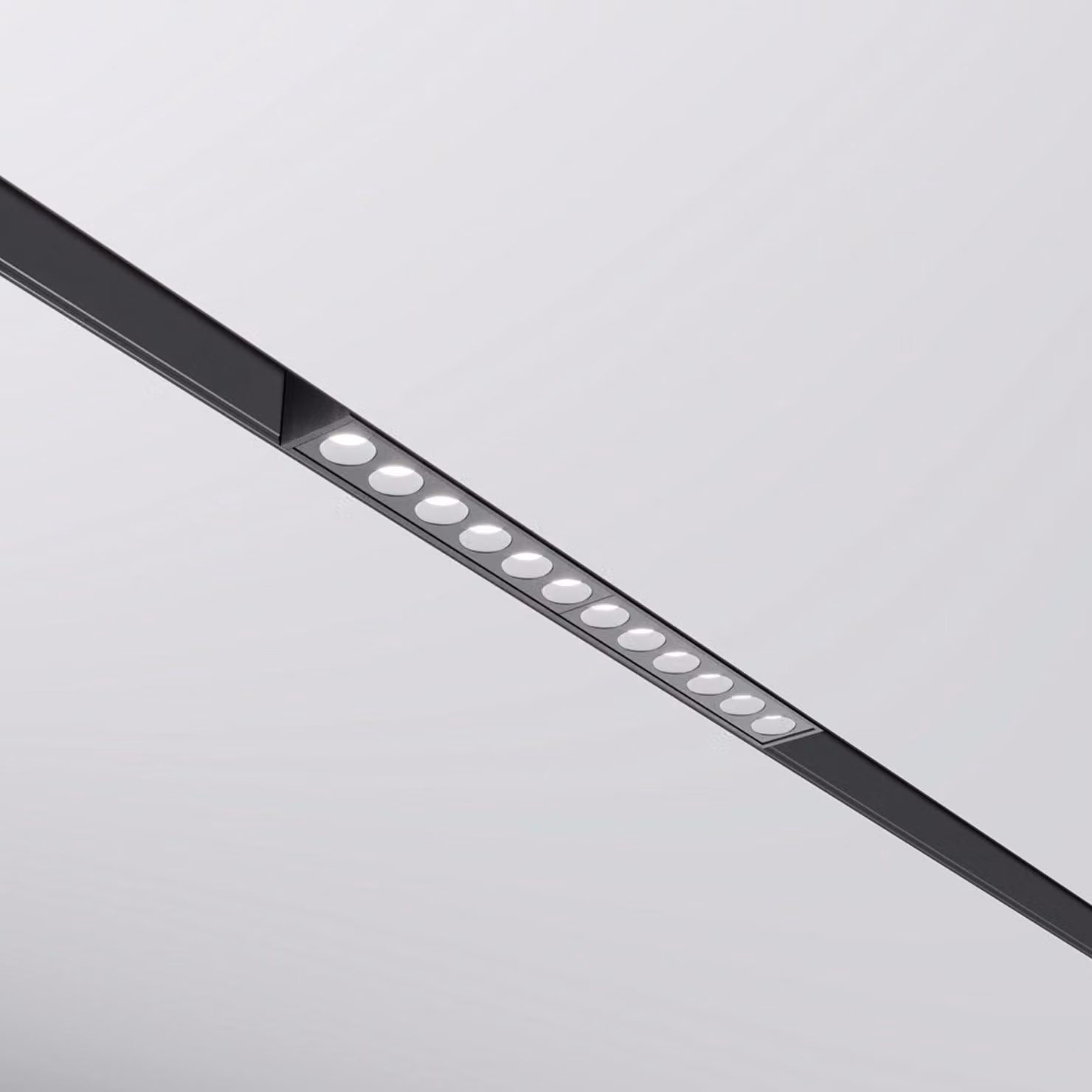 Lampada Binario Binario Points Alluminio Nero Led Integrato 12W Ip20 Dimmerabile