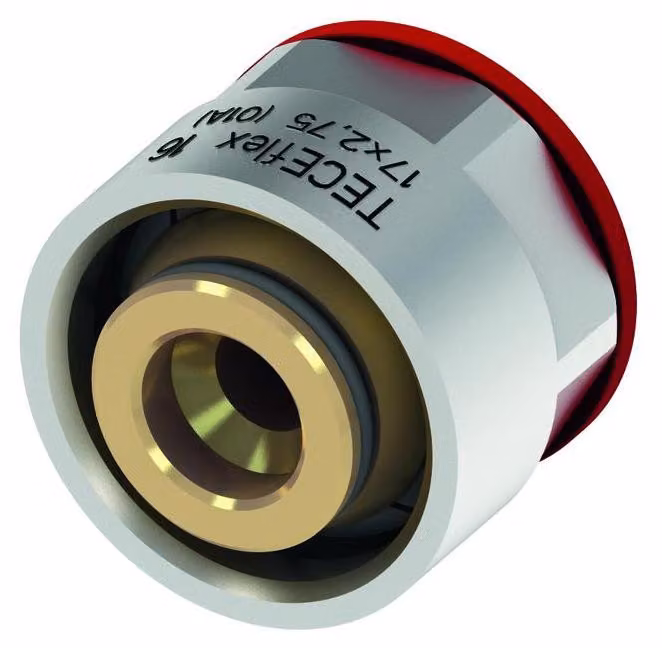 Raccordo a vite con morsetto TECEflex per tubi compositi multistrato 20 x 3/4" con cono europeo