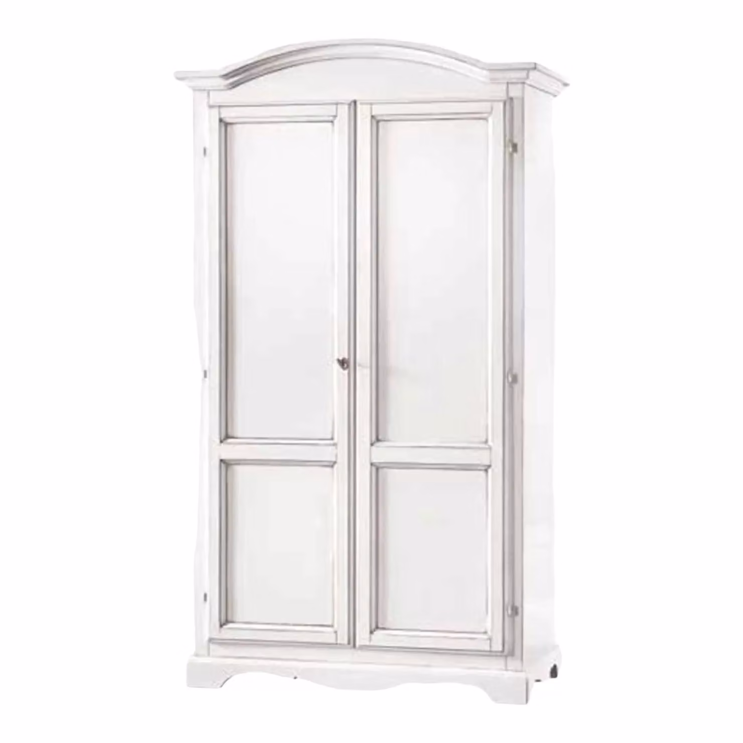 Armadio classico a 2 ante in legno bianco Mobili 2G L/P/H: 107 x 55 x 197 cm – 1