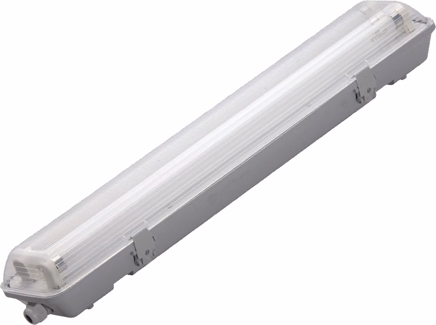Lampada LED da 60 cm per ambienti umidi, 20 W, con diffusore, 2 luci, tubo LED T8, 6400 K - bianco freddo, IP65
