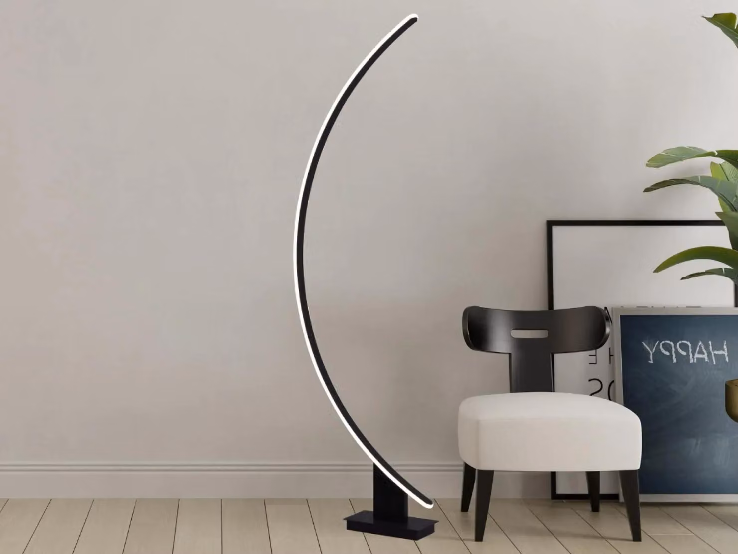 Lampada da terra LED NEDES, design, 75W - JF2306/B