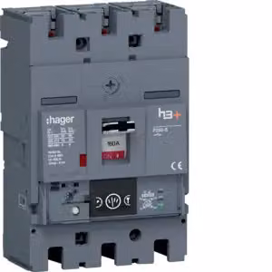 Hager Interruttore di potenza h3+ P250 Energy 3x160A 70kA HET160NR