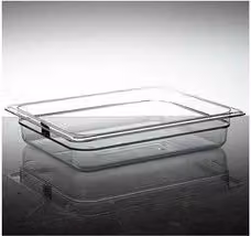 Bacinella per alimenti Cambro Gastronorm Mod. 1/2 Trasparente con coperchio sciolto 3,9 l