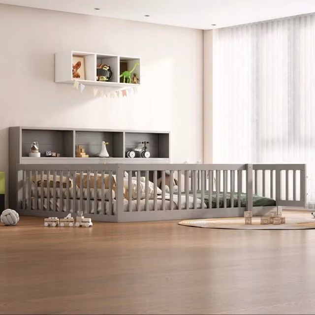 Divano letto 140x200 - Xylo - Grigio, pino