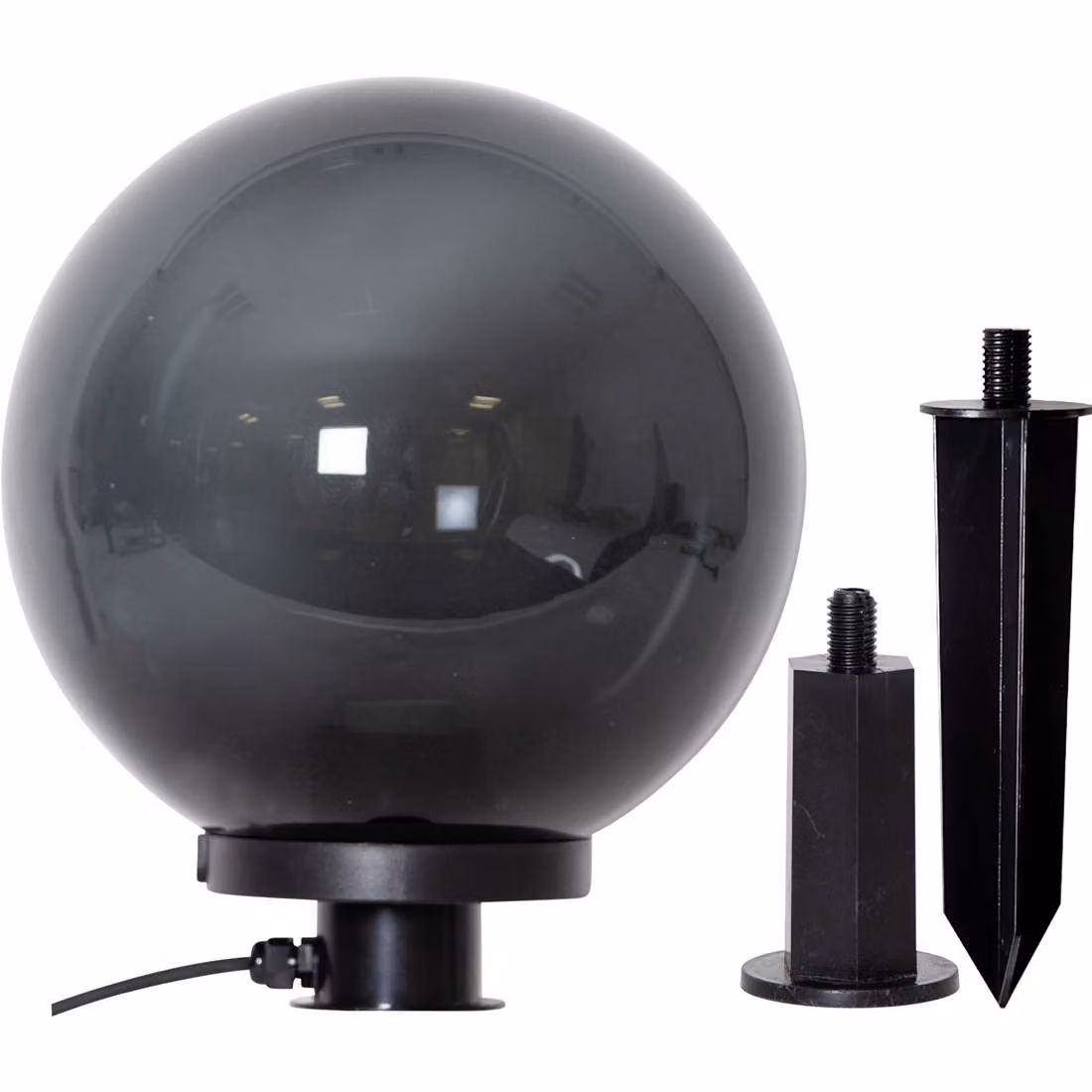Eglo 900202 MONTEROLLO SMOKE E27 lampada da terra per esterni Ø300mm nero-trasparente IP44