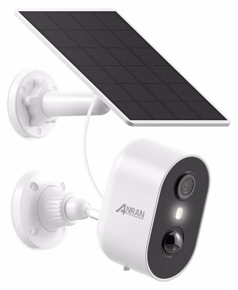 Telecamera di sicurezza esterna 2K 3MP, alimentata a batteria, con Wi-Fi, rilevamento del movimento tramite sensore PIR e allarme