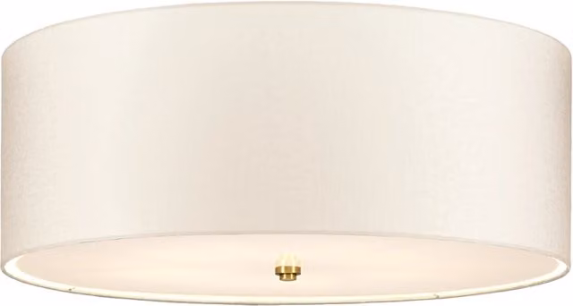 Plafoniera rotonda 66cm 5xE27 ottone anticato Fletcher