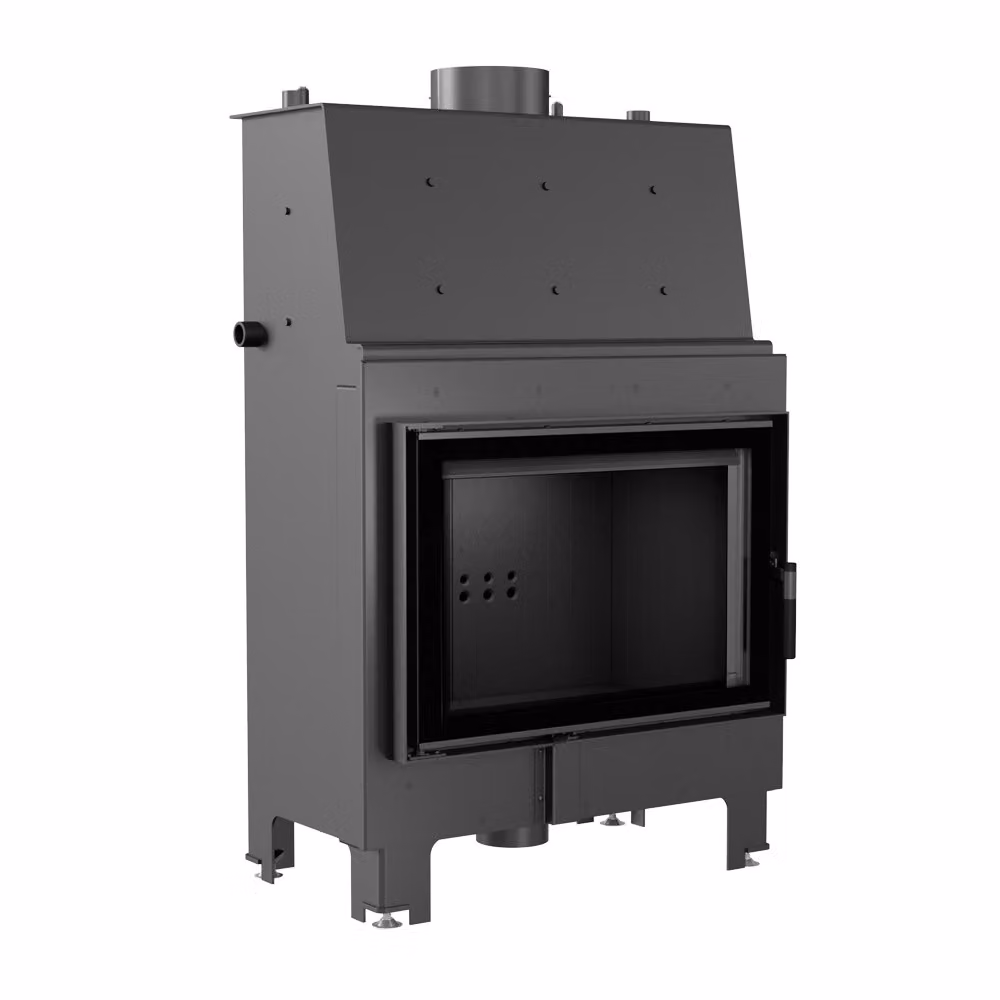 Inserto camino ad acqua KRATKI MBO 15 kW Ø 200 rivestimento nero