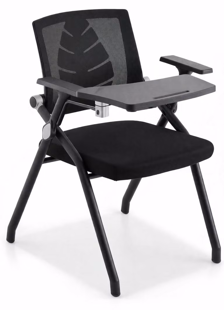 Sedia da seminario con tavolino ribaltabile e schienale ergonomico