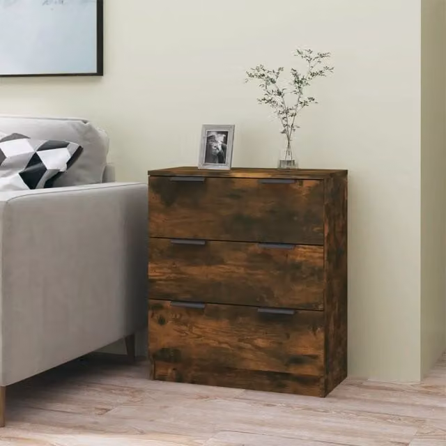 Credenza vidaXL in legno rovere marrone per soggiorno e ingresso L/P/H: 60 x 30 x 70 cm – 1