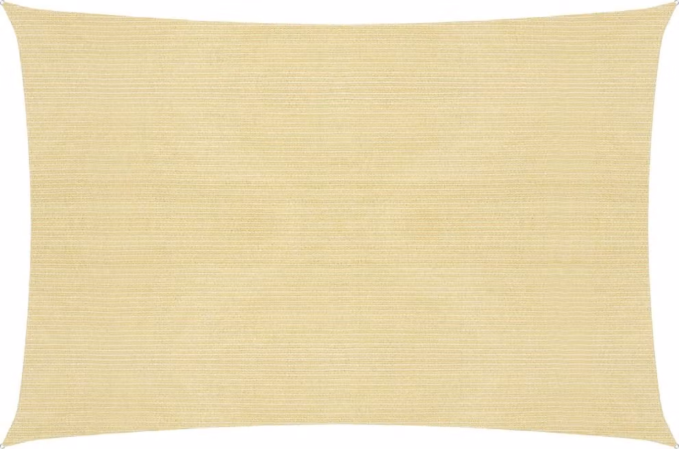 The Living Store Tenda da sole 160 g/m² Beige 6x7 m HDPE