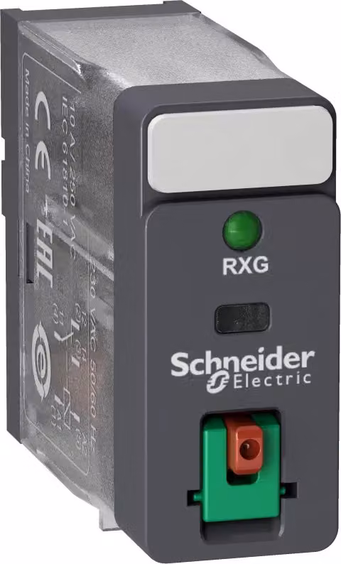 RXG12P7 Relè di interfaccia con LED, 1 contatto in scambio, 230 V, 10 A (RXG12P7)