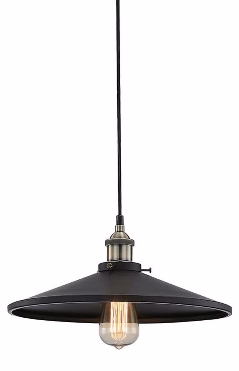 Lampada a sospensione vintage ACA KS1288P361BK