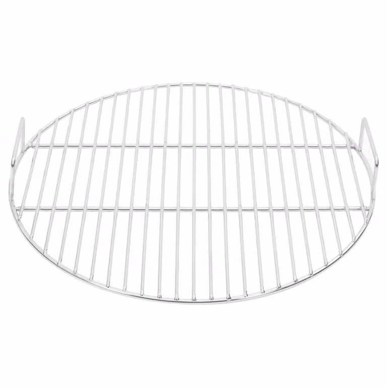 Griglia con Maniglie Rotonda Ø44,5 cm in Acciaio Inox 304