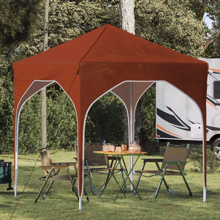vidaXL Tenda per feste a pop-up color terracotta, L/P/H: 194 x 194 x 245 cm