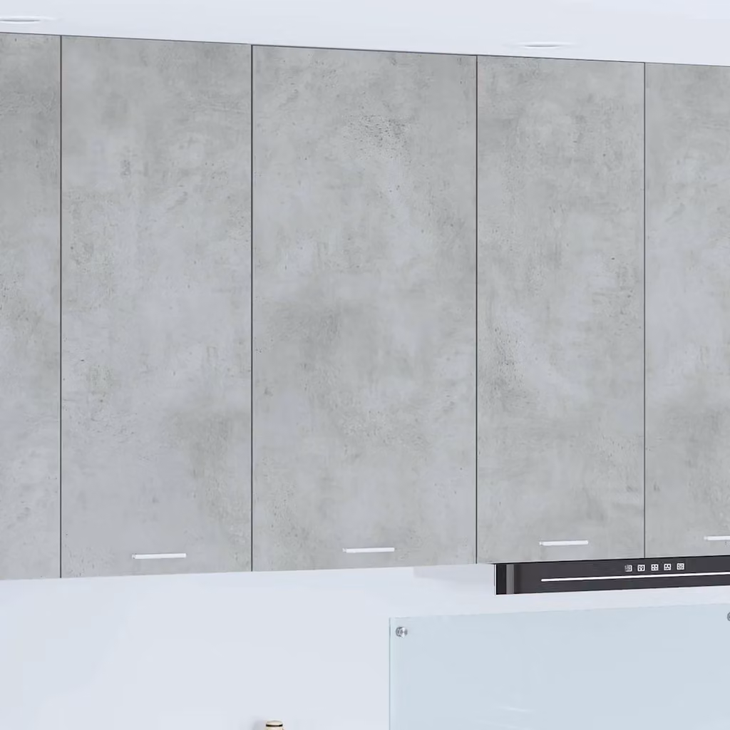 Armadio pensile da cucina moderno vidaXL in MDF, Grigio e Bianco, L: 50 cm, P: 31 cm, H: 100 cm