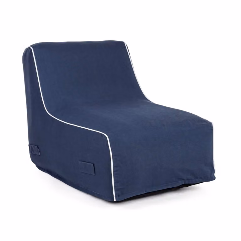 Chaise longue gonfiabile ALAIOR in tessuto blu