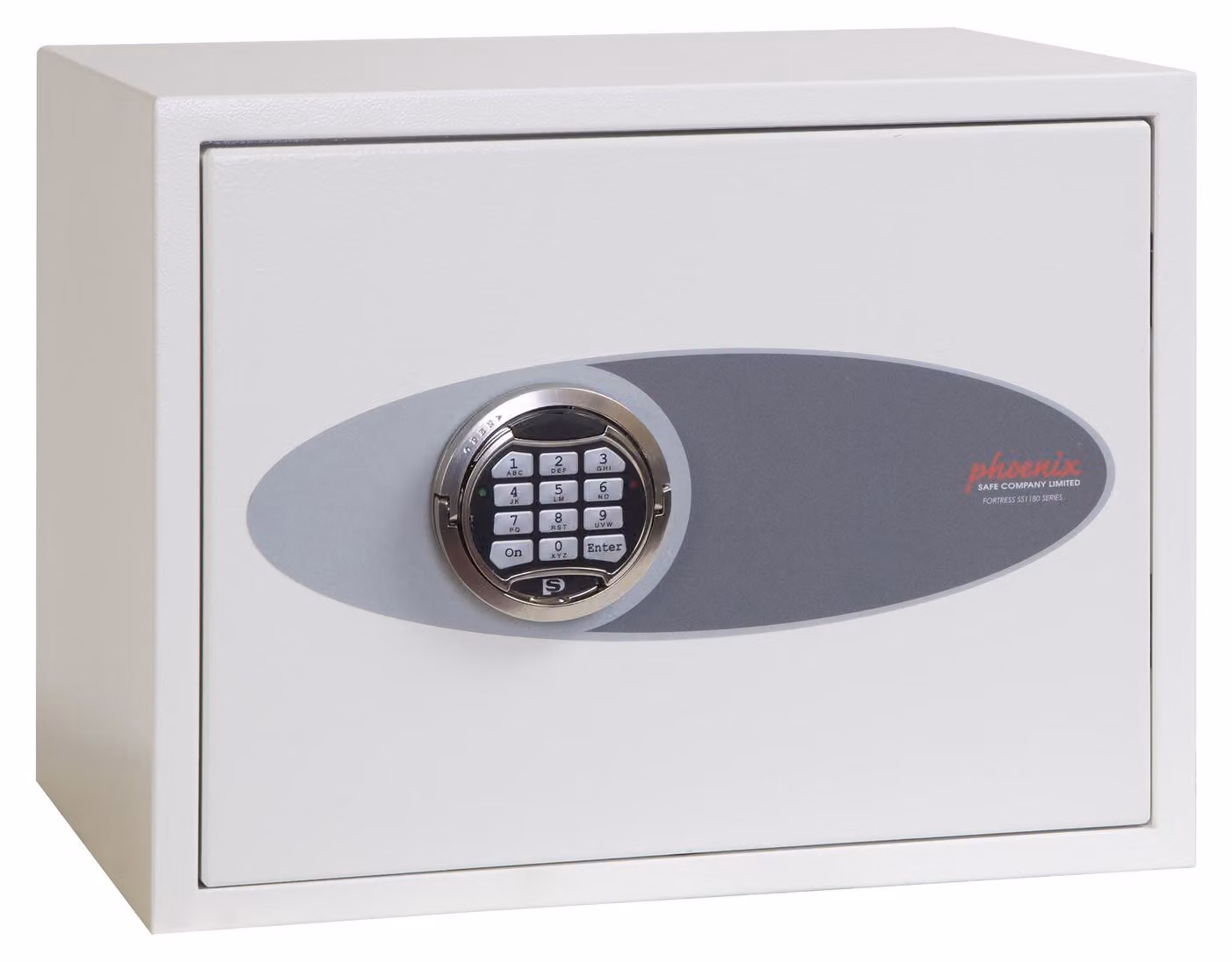 Phoenix Fortress KS0041E Cassaforte a chiave con serratura elettronica - 42 ganci - Bianco