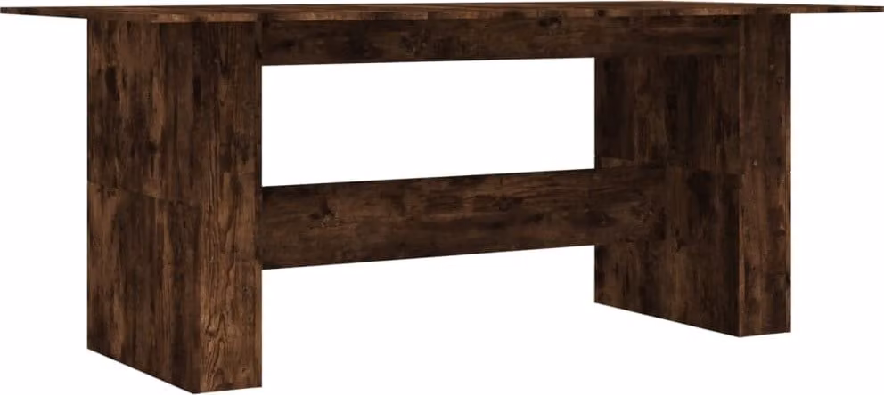 Tavolo da Pranzo Rovere Fumo 180x90x76 cm Legno Multistrato