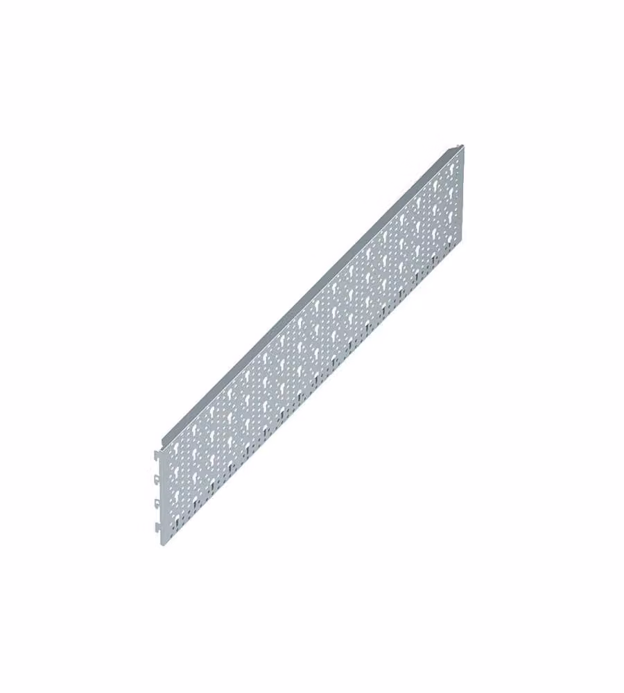 Set di 2 pannelli forati portautensili Masidef colore silver, L: 80 cm, P: 20 cm