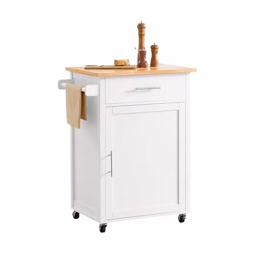 SoBuy Carrello Cucina con ruote frenate & piano, 68x90x46cm, per cucina