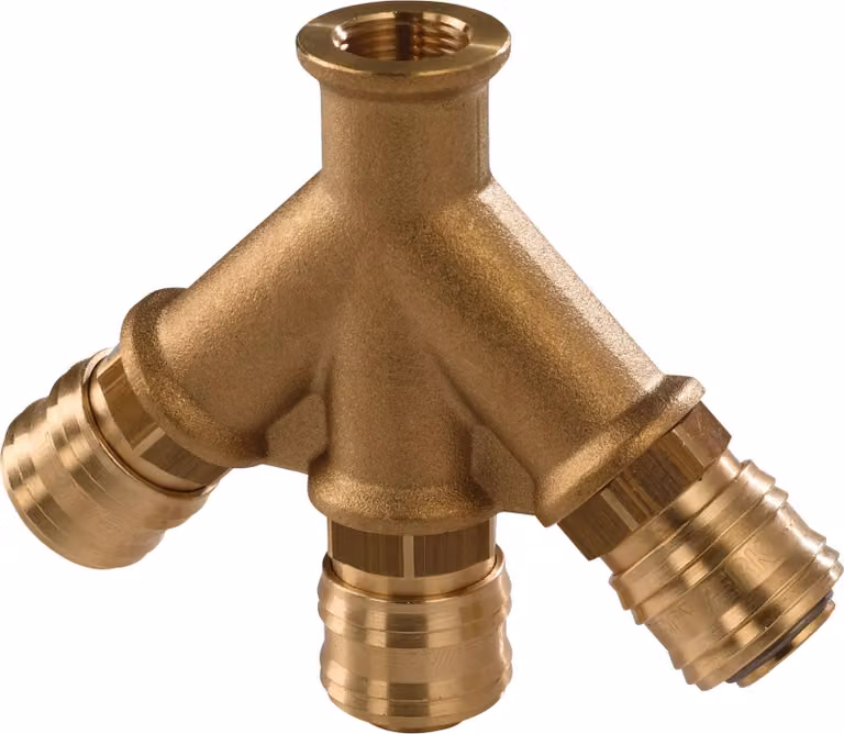 Raccordo filettato G 3/8 /15,39 mm, filettatura interna, con 3 raccordi DN 7,2