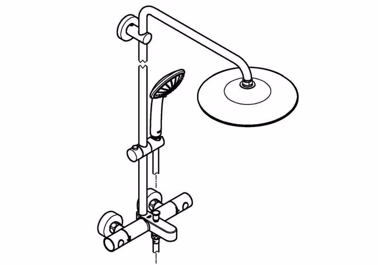 GROHE 27475002 Sistema doccia Euphoria 260 27475_2 con miscelatore termostatico per vasca cromato