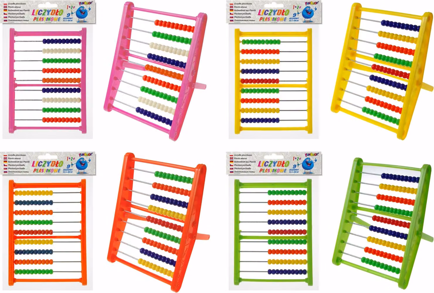 Rotella contapassi in plastica 9 file mix Fun&Joy Titanum