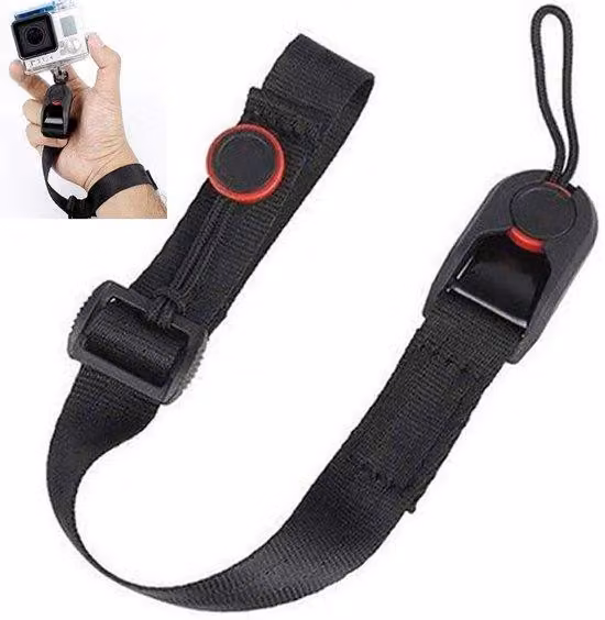 Supporto per fotocamera da polso - Regolabile - Antiscivolo - In nylon