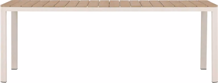 Tavolo da pranzo per esterni FURNLUX Etna Brown And Beige 90cm / Colore principale: Marrone / Dimensioni: 90 x 210 x 74 cm