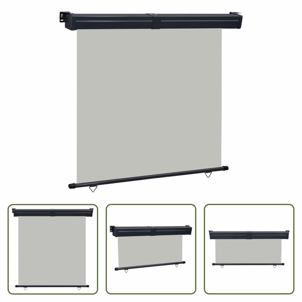 The Living Store tenda da sole laterale per balcone 175x250 cm grigio