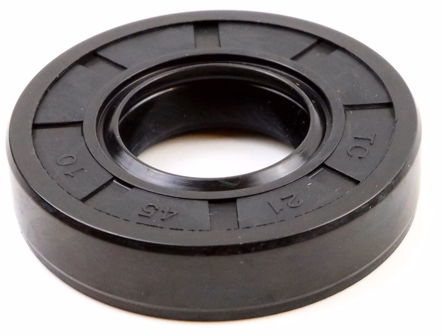 Guarnizione radiale per albero, dimensioni 21x45x10 mm, materiale NBR70, conforme alla norma DIN 3760