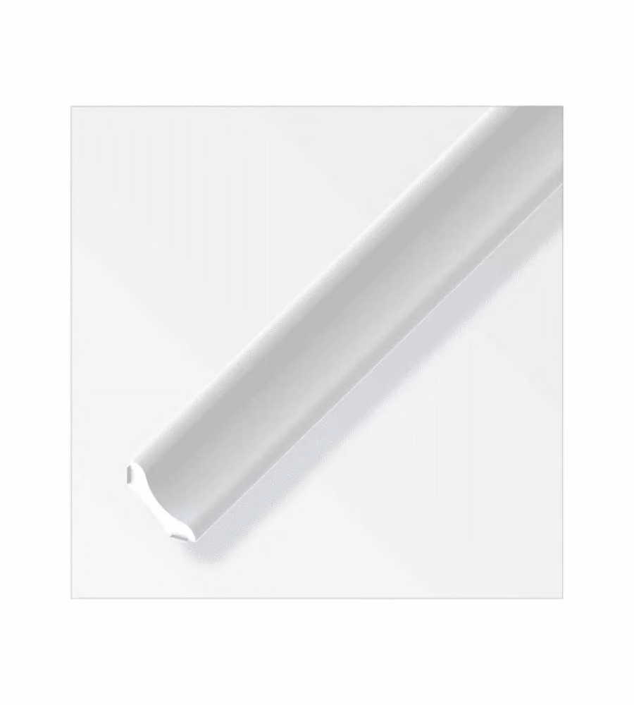 Listello angolare autoadesivo Alfer in PVC bianco 20 mm x 1 metro