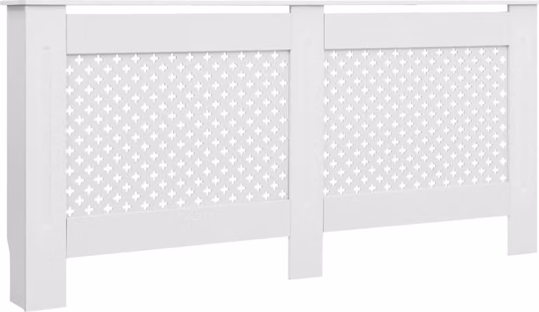 Copertura per Radiatore Bianca 172x19x81,5 cm in MDF