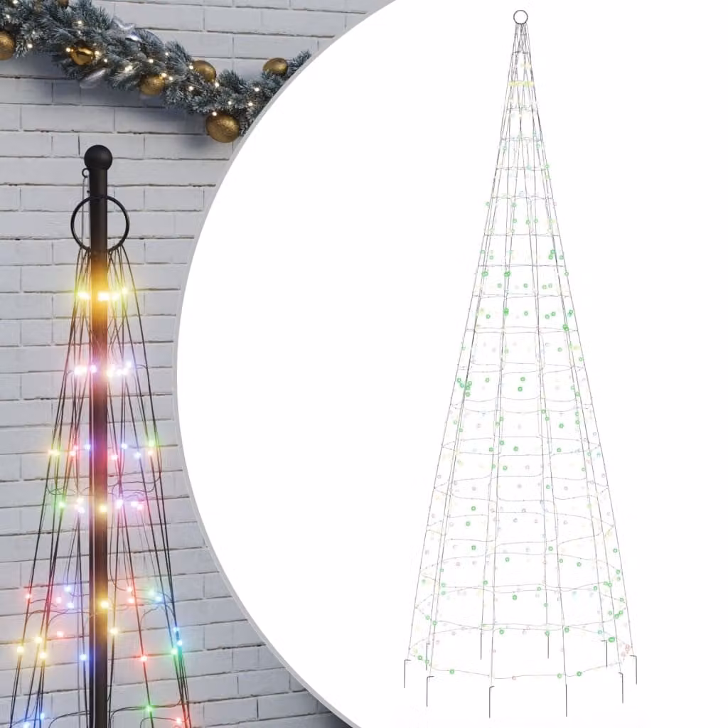 Albero di Natale a LED 550 LED Colorato 300 cm