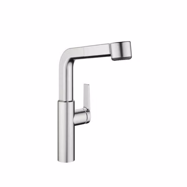 KWC Domo E4, miscelatore per lavello, acciaio inox