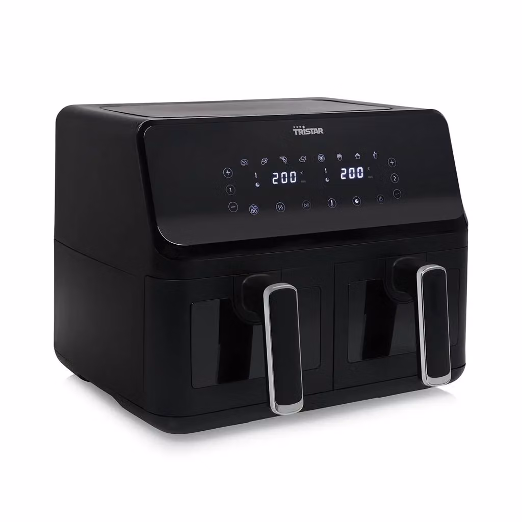 Friggitrice ad aria doppia Tristar FR-9040 Dual Zone da 8 l, 2700 W, Nero – 2
