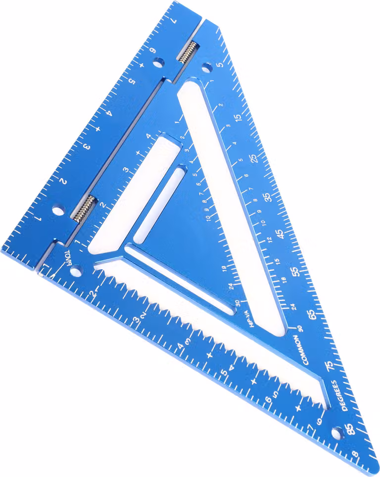 Strumento quadrato per travi Professionale Innovativo Righello Triangolare Goniometro Strumento di misura accurato per la disposizione del falegname