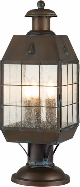 Lampada a colonna esterno Nantucket Quintiesse ottone E14