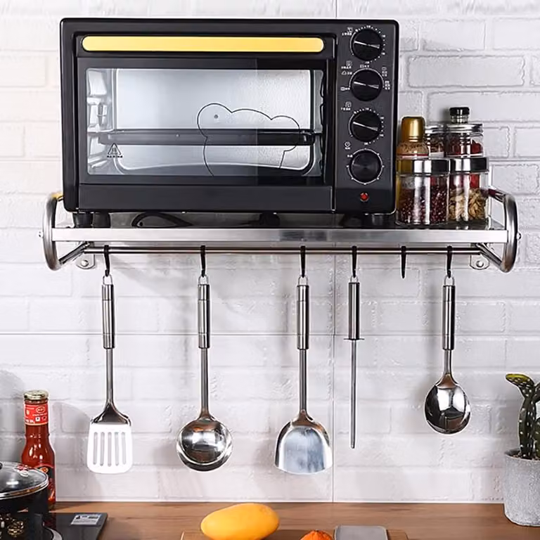Solidchoice - Portaoggetti magnetico da parete con ganci, ideale per la cucina