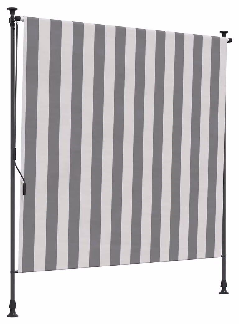 Tenda a Rullo Esterna Antracite e Bianco 100 x 270 cm