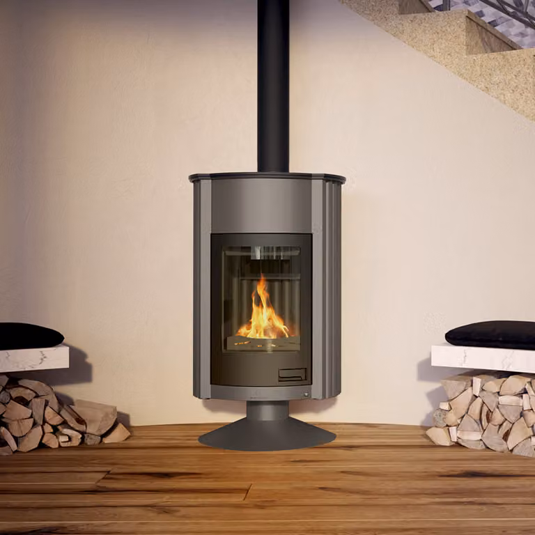 Termocamino HS FLAMINGO MASTERFLAMME Grande II - grigio