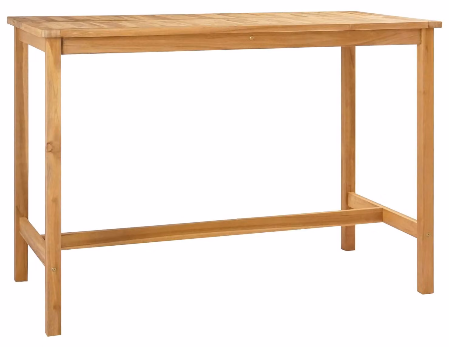 Tavolo da bar Naturale 150 x 75 x 105 cm Legno di teak solido