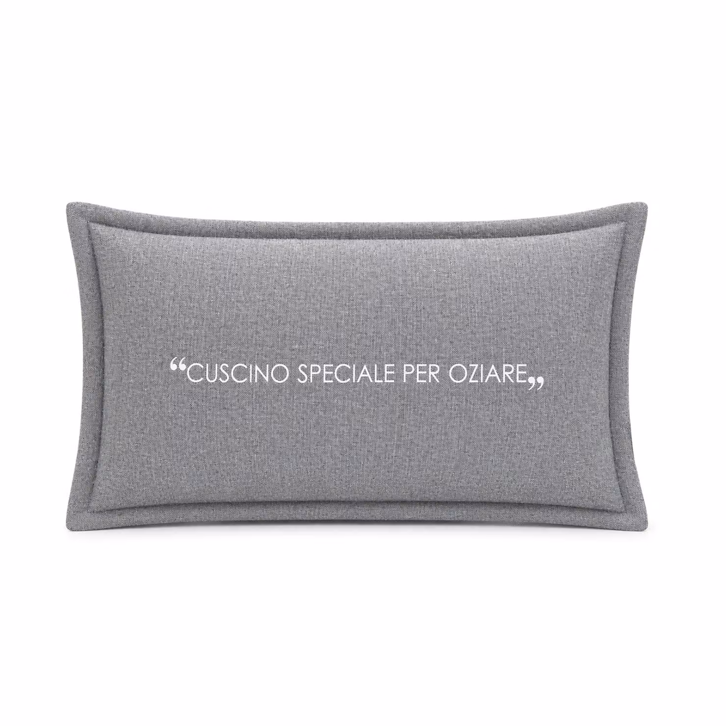 Cuscino da divano rettangolare KASANOVA con scritta Quotes, colore antracite, in cotone, L: 50 cm x P: 30 cm – 2
